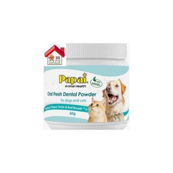 Papai 海藻深层洁牙粉 60g (原味) 猫犬用